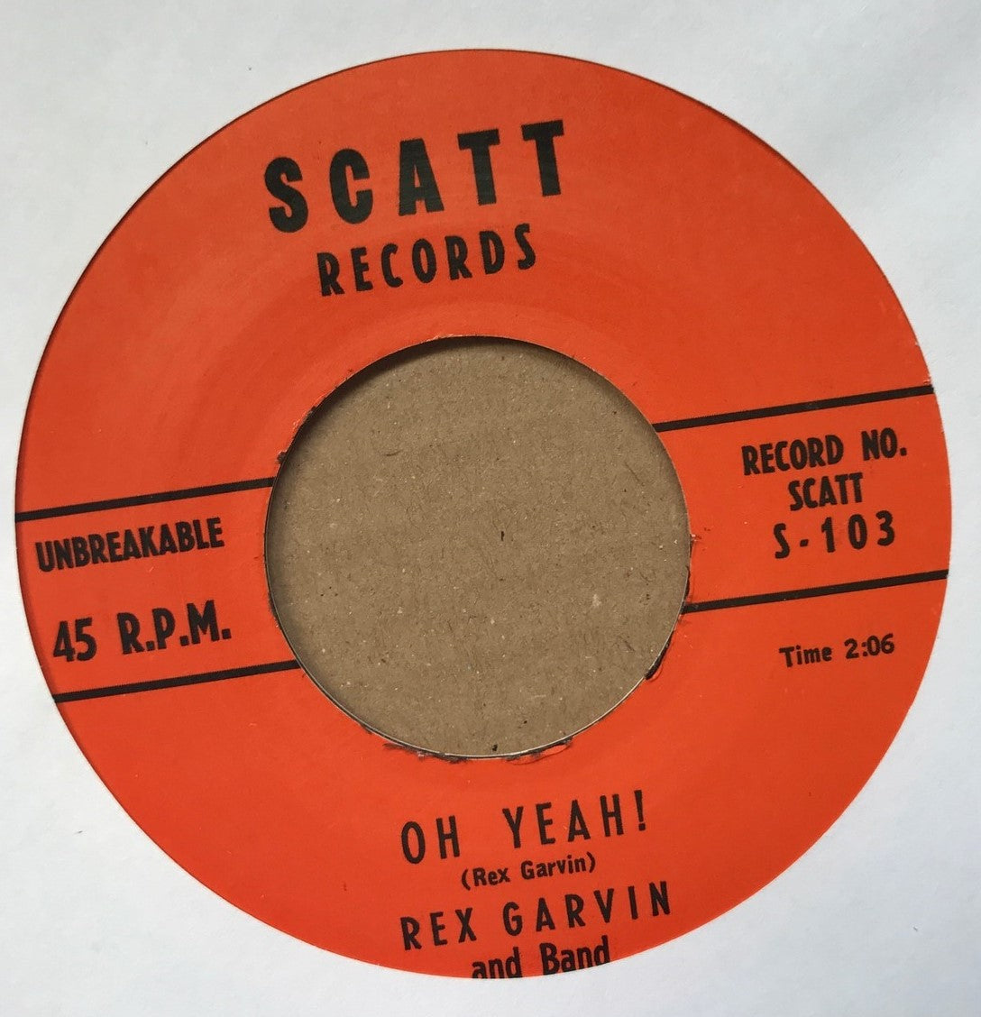 Single - Rex Garvin - Oh Yeah! / I Told You Before