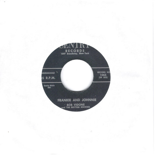 Single - Bob Vidone & Rhythm Rockers - Untrue, Frankie & Johnnie