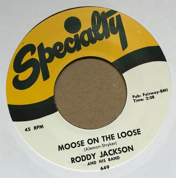 Single - Roddy Jackson - Hiccups / There's A Moose On The Loose