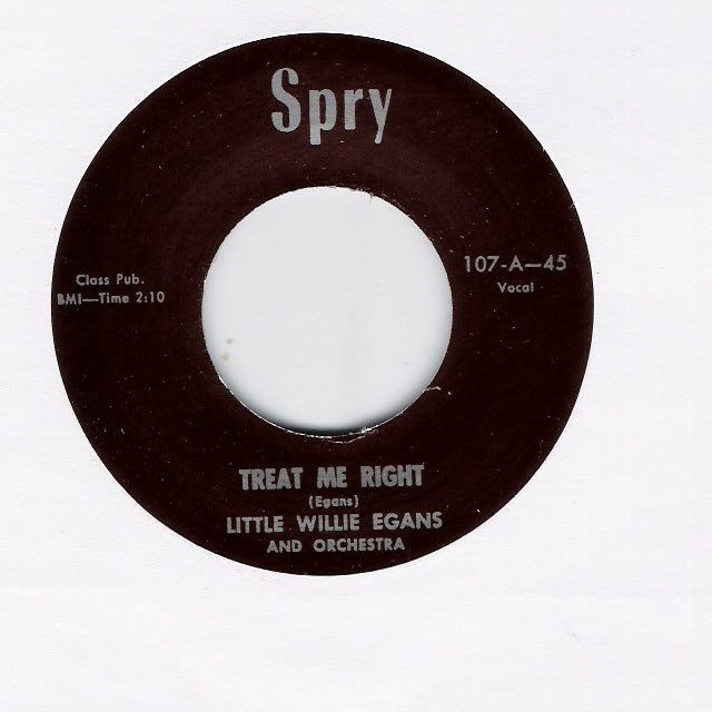 Single - Little Willie Egans - You Must Be Foolin’ / Treat Me Right