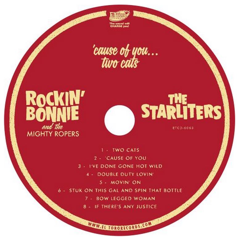 Single-2 - Rockin Bonnie & The Starliters - Cause Of You/Two Cats