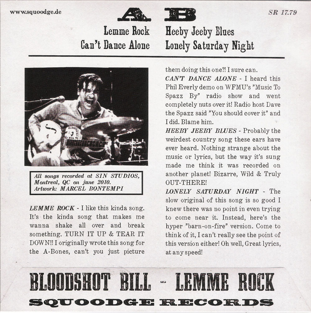 Single - Bloodshot Bill - Lemme Rock