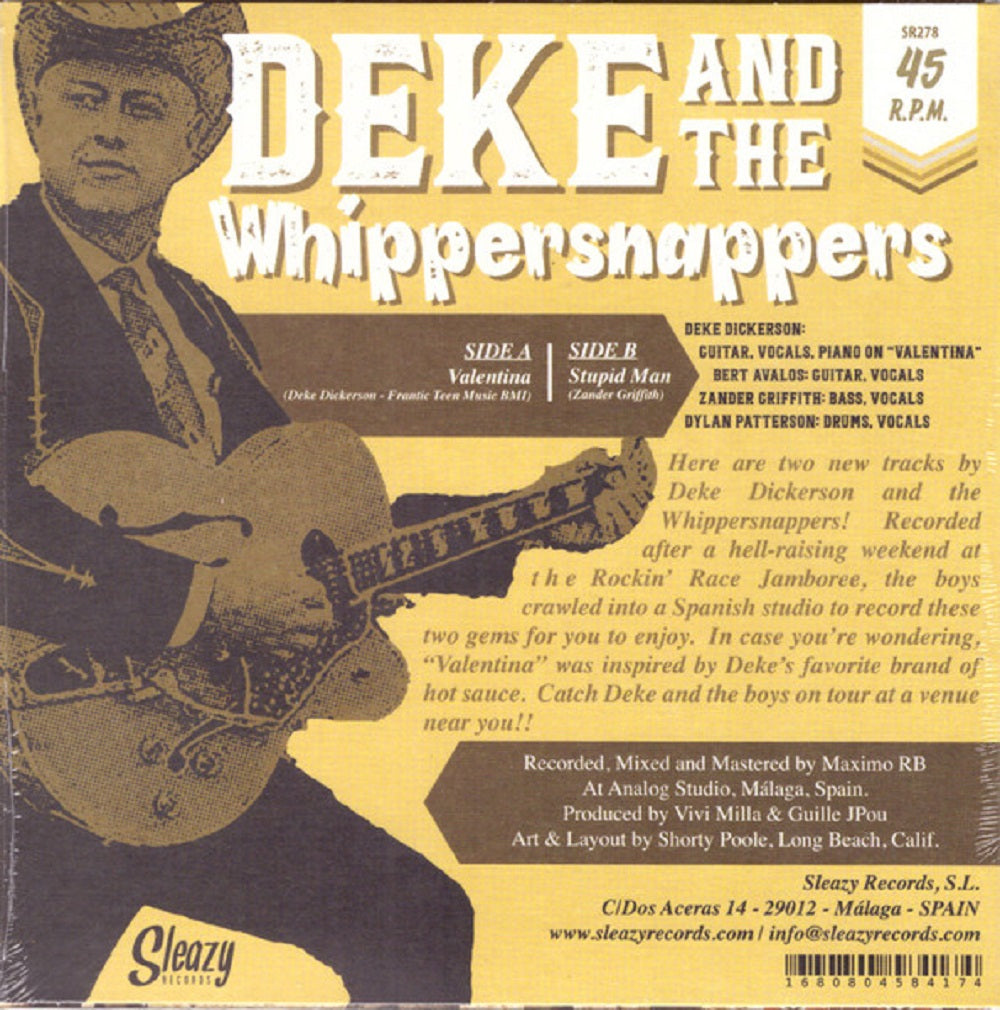 Single - Deke Dickerson and the Whippersnappers - Valentina; Stupid Man