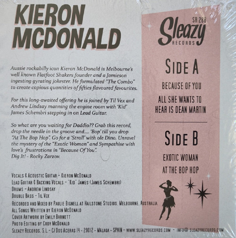Single - Kieron McDonald - Because Of You; +3