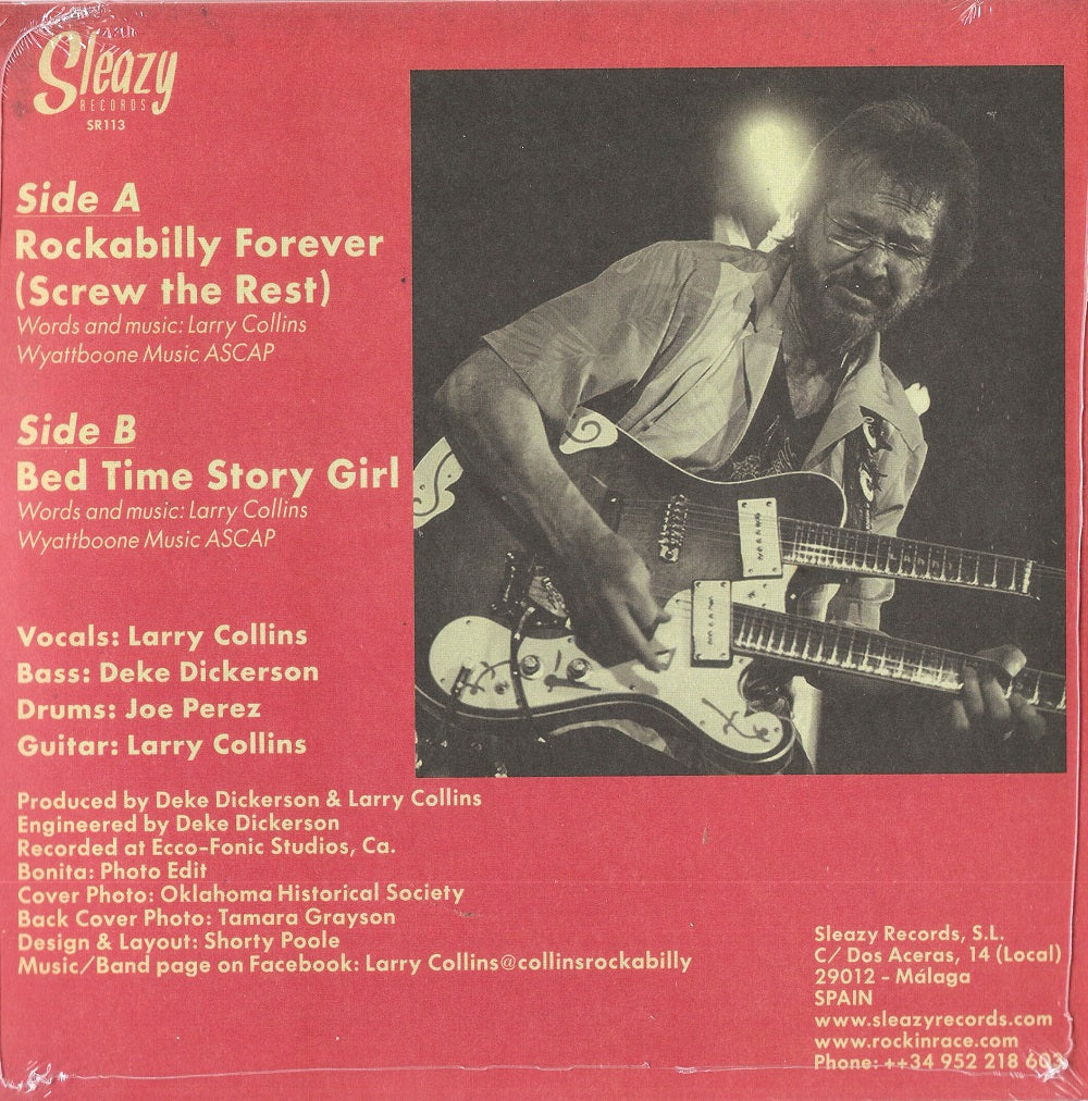 Single - Larry Collins & Deke Dickerson - Rockabilly Forever / Bed Time Story Girl