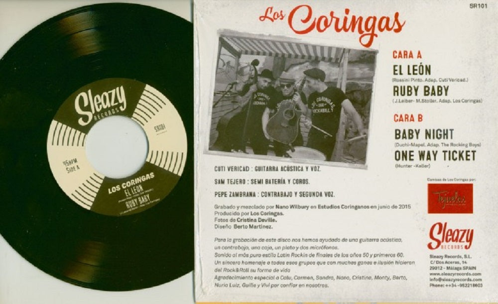 Single - Los Coringas - Rock And Roll Trio