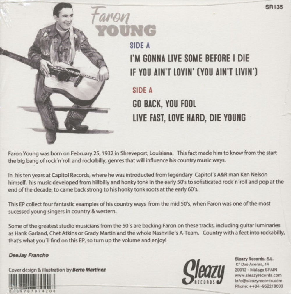 Single - Faron Young - I'm Gonna Live Some Before I Die