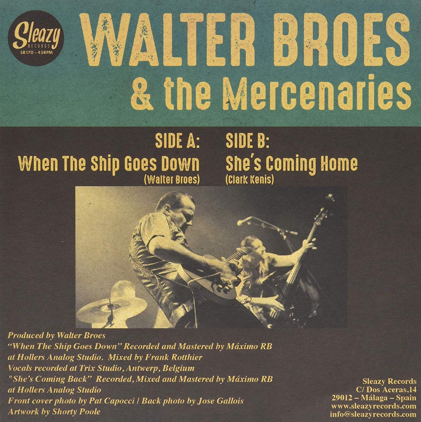 Single - Walter Broes & the Mercenaries - When The Ship Goes Down