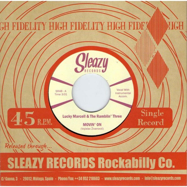 Single - Lucky Marcell & The Ramblin' Three - Movin' On