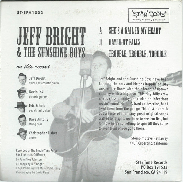 Single - Jeff Bright and The Sunshine Boys - She's A Nail My Heart