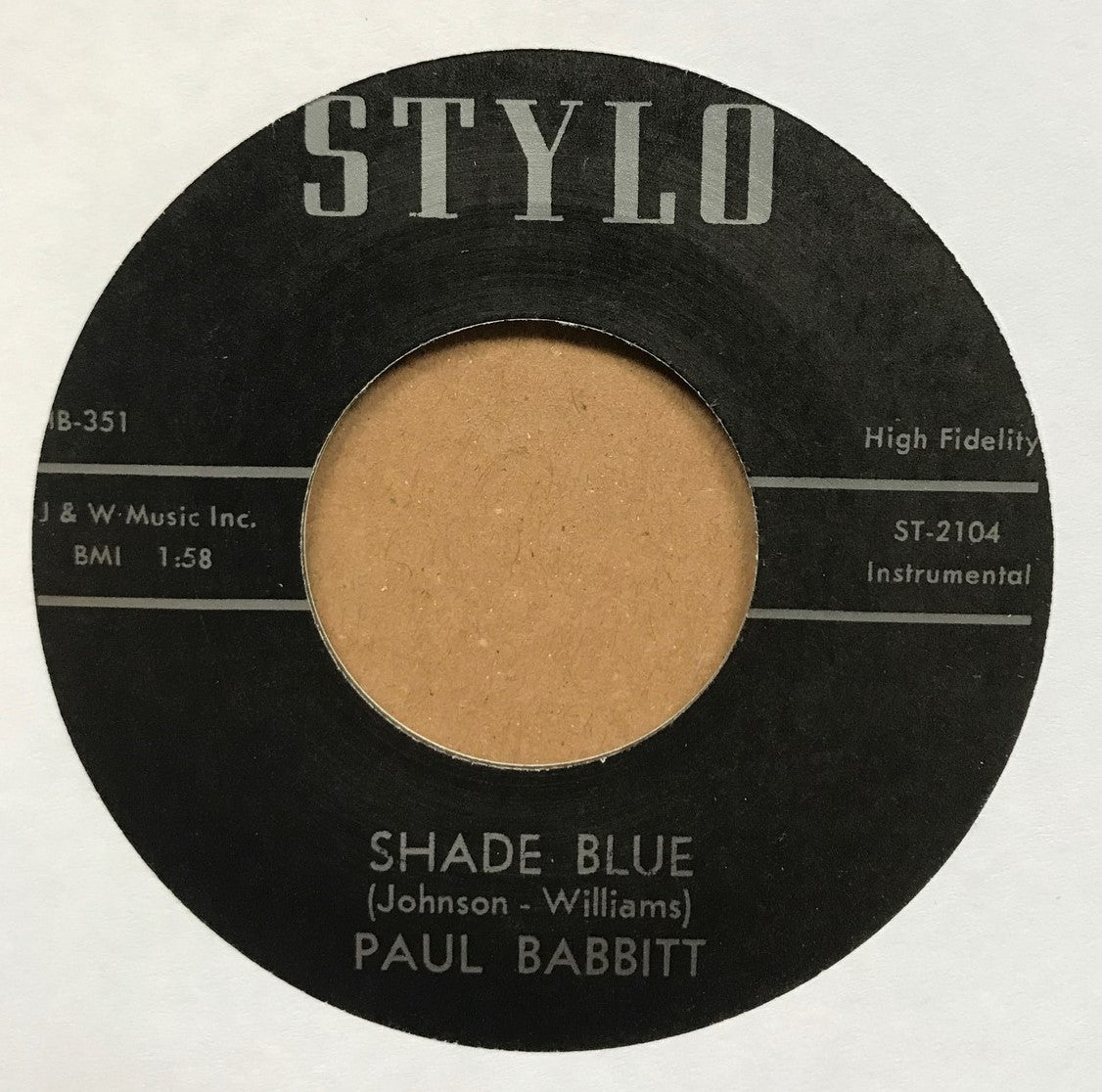 Single - Paul Babbitt - Ooh Yah Yah / Shade Blue