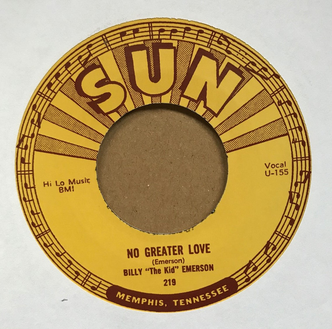 Single - Billy Emerson - Red Hot / No Greater Love