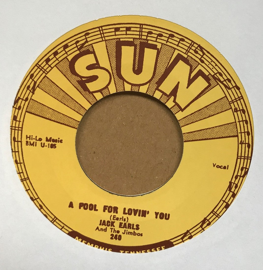 Single - Jack Earls - Slow Down / A Fool For Lovin’ You