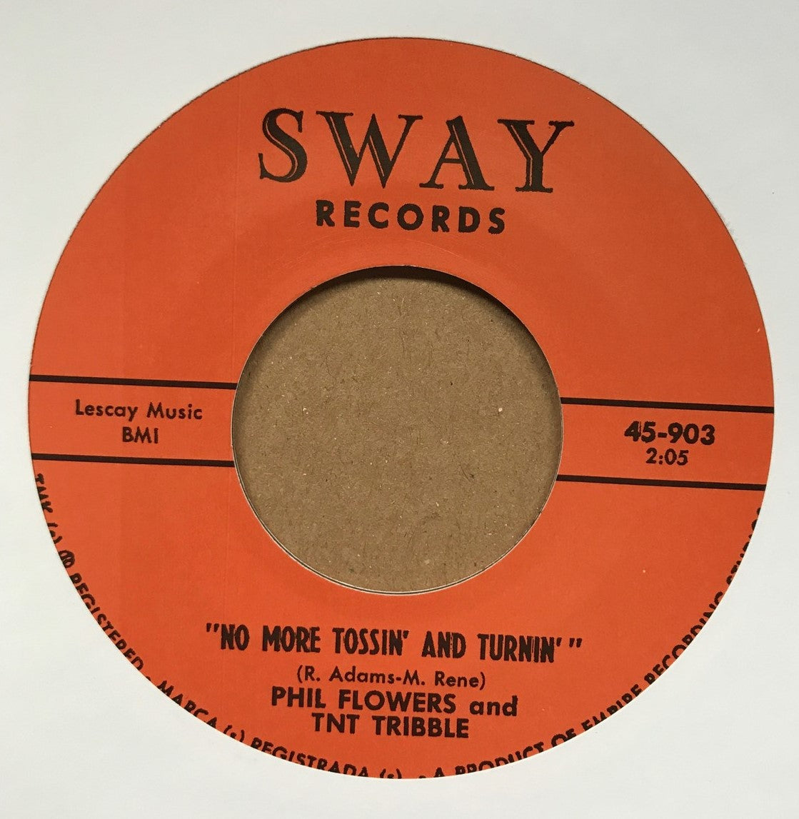 Single - Phil Flowers - The Dances / No More Tossin’ And Turnin’