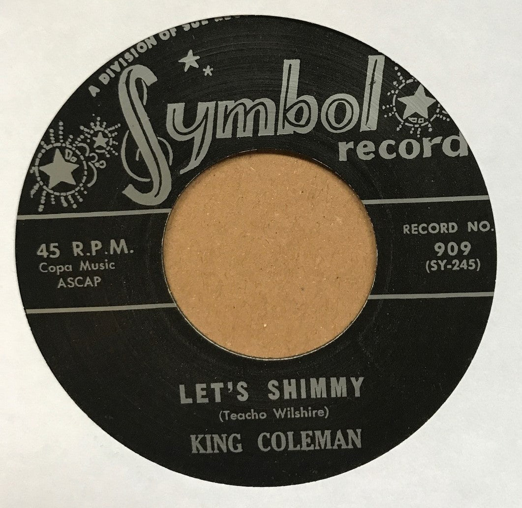 Single - King Coleman - Let's Shimmy / Short'nin' Bread