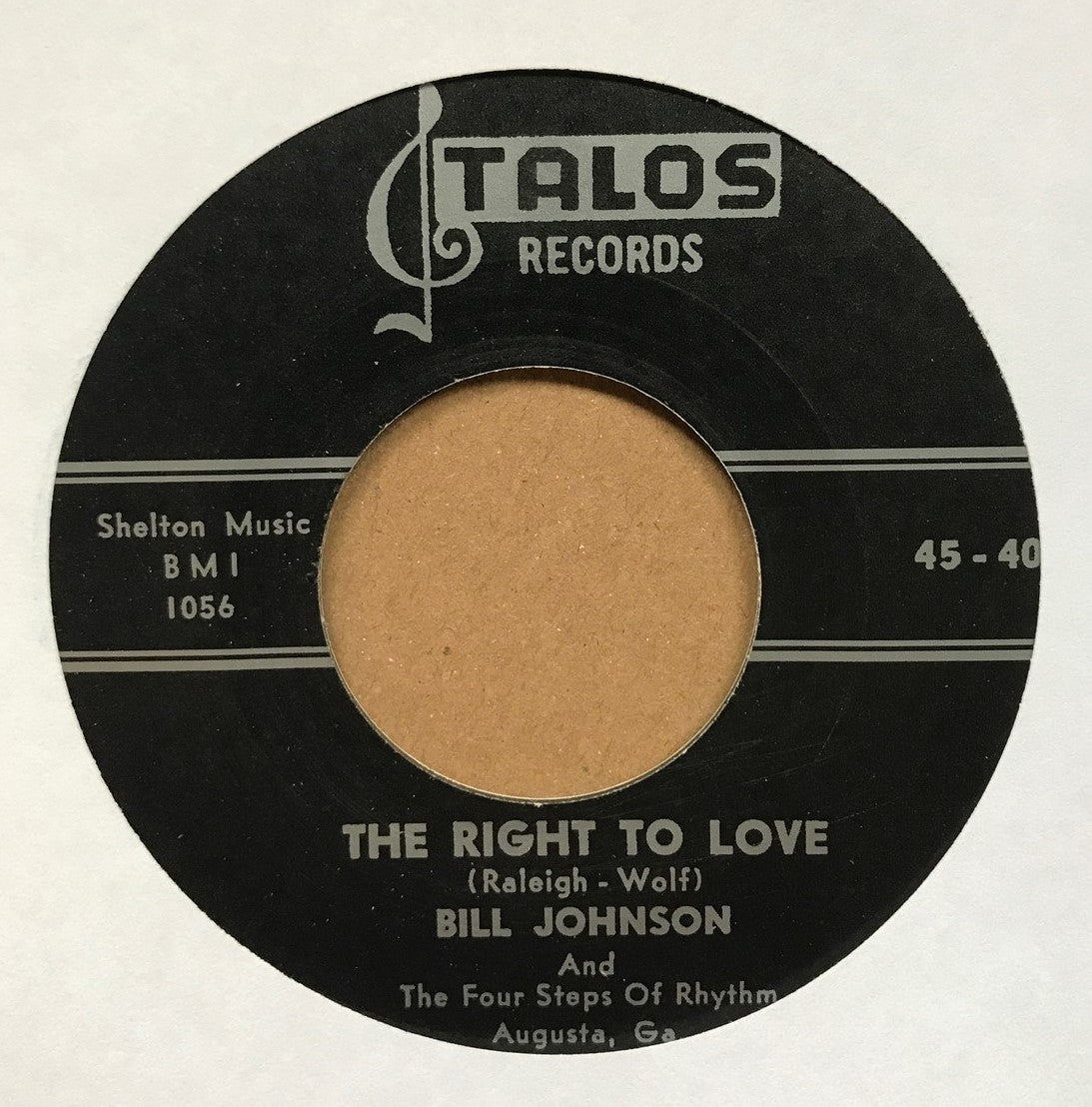 Single - Bill Johnson - You Better Dig It / The Right To Love