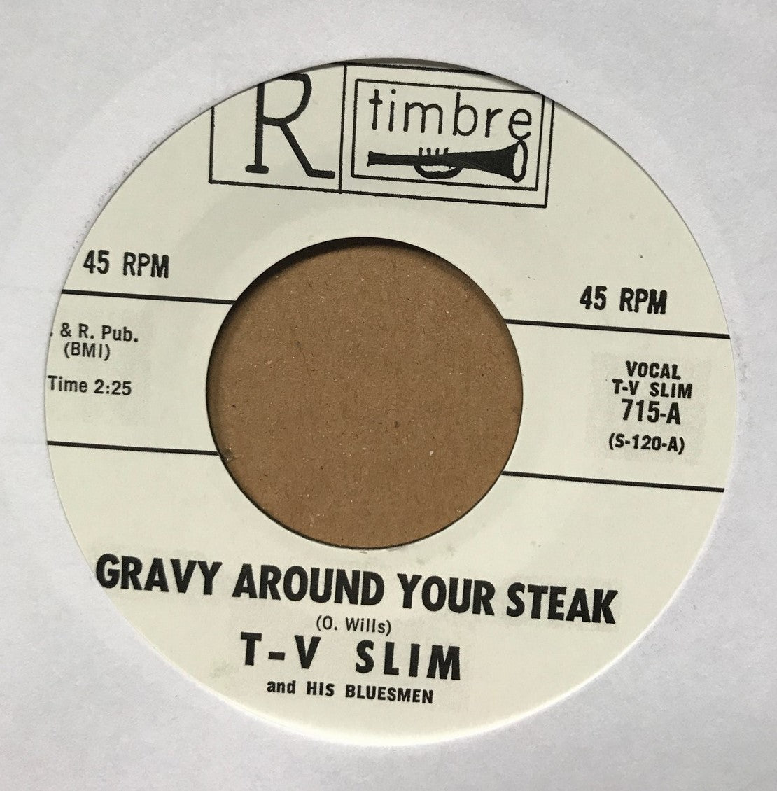 Single - TV Slim - I Can't Be Satisfied; Gravy Around Your Steak