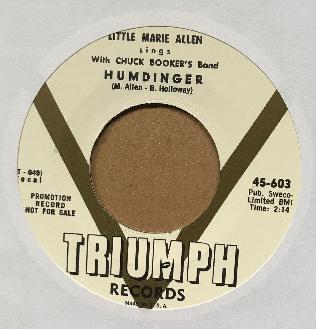 Single - Little Marie Allen - Real Humdinger; Oh, Oh I'm In Love