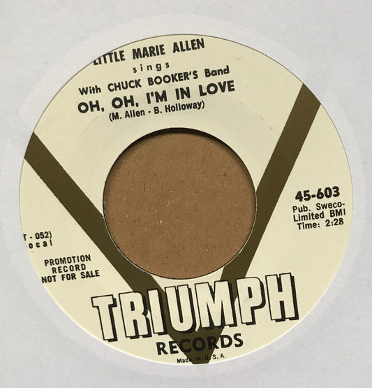 Single - Little Marie Allen - Real Humdinger; Oh, Oh I'm In Love