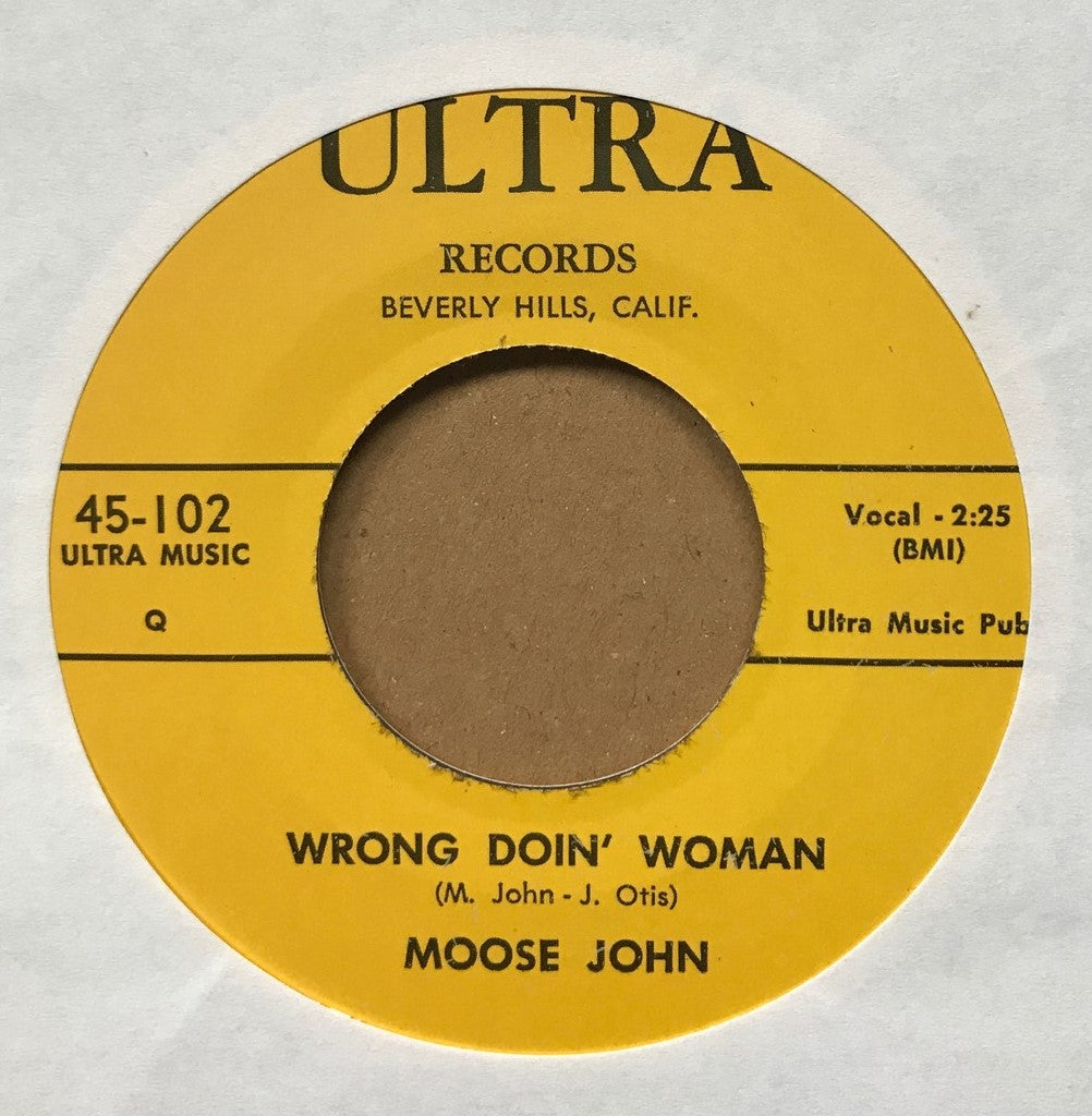 Single - Moose John - Talkin' Bout Me; Wrong Doin' Woman