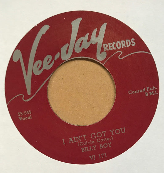 Single - Billy Boy (Arnold) - I Ain't Got You / Don't Stay Out All Night