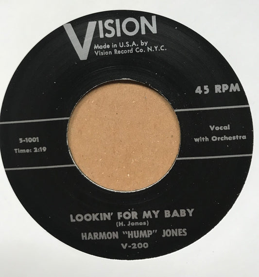 Single - Harmon 'Hump' Jones - Looking For My Baby / Pack Your Clothes