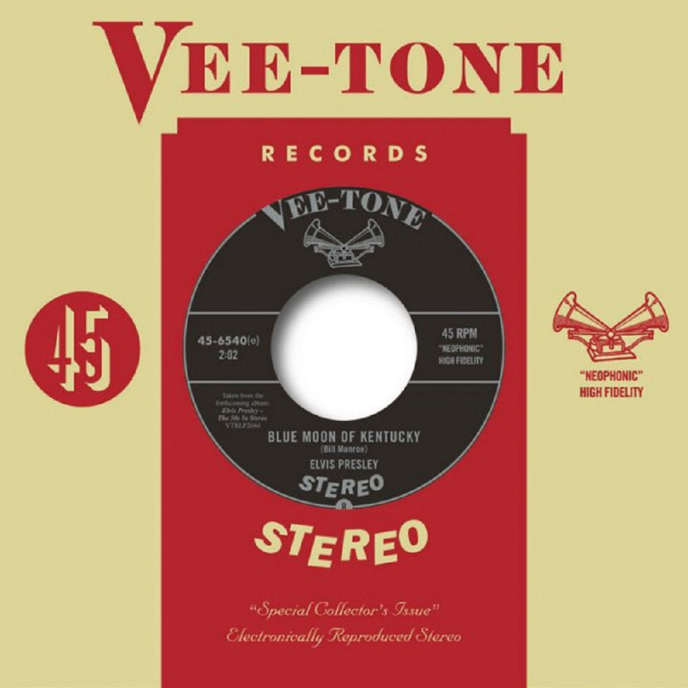 Single - Elvis Presley - My Baby Left Me; Blue Moon Of Kentucky