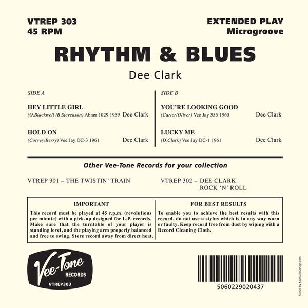 Single - Dee Clark - Rhythm & Blues