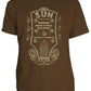 T-shirt Steady - Sun Records Guitar Head, Brown