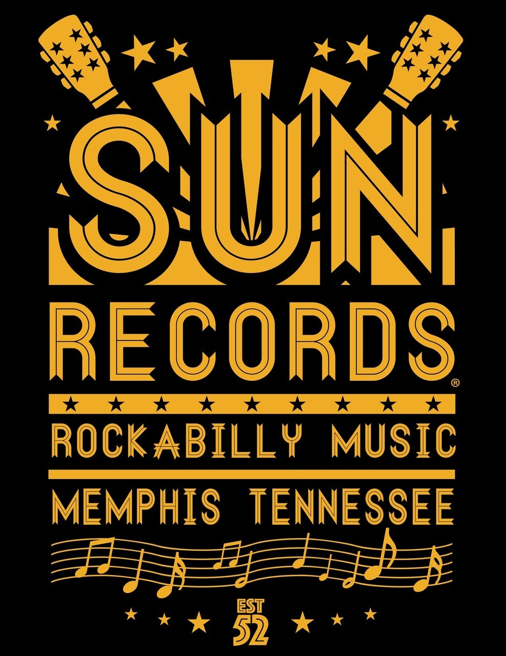 T-Shirt Steady - Sun Records Sun Flyers