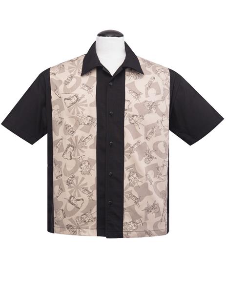 Steady-Shirt - Rum Tiki Panel Black