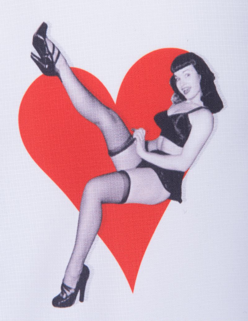 Steady-Shirt - Bettie Page Card Suit Panel - Black