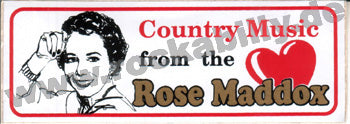 Aufkleber - Rose Maddox - Country Music