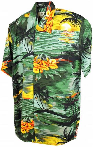 Hawaii - Shirt - Sunset Green
