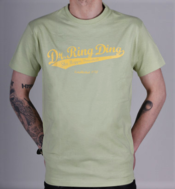 T-shirt - Dr Ring Ding Baseball - lime