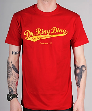 T-shirt - Dr Ring Ding Baseball - rot