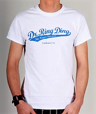 T-shirt - Dr Ring Ding Baseball - weiß