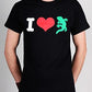 T-Shirt - I Love Gecko Rex - schwarz