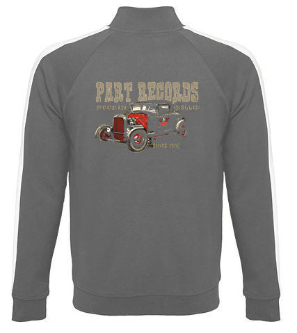 Trainingsjacke - Part Records Hot Rod, Grau