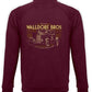 Zipper-Hoodie - Walldorf Bros, Bordeaux