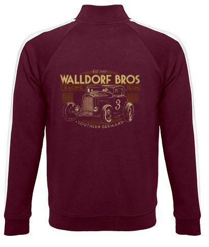 Zipper-Hoodie - Walldorf Bros, Bordeaux