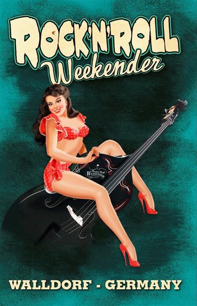 Strandtuch - 1950s PinUp Girl