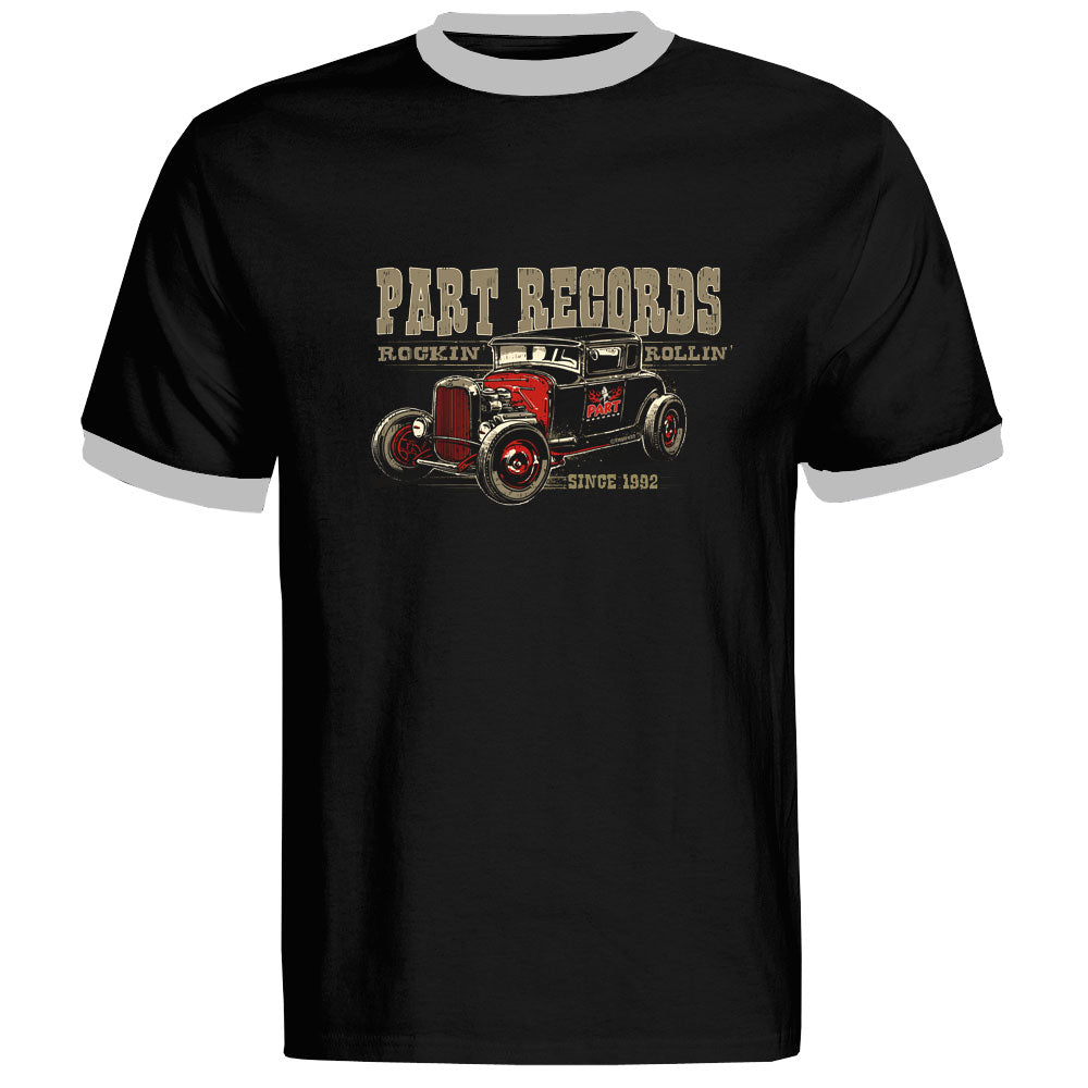 Ringer-Shirt - Part Records Hot Rod, Schwarz