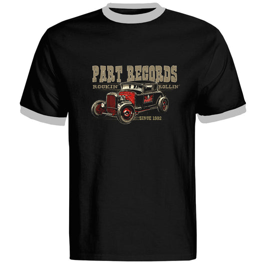 Ringer-Shirt - Part Records Hot Rod, Schwarz