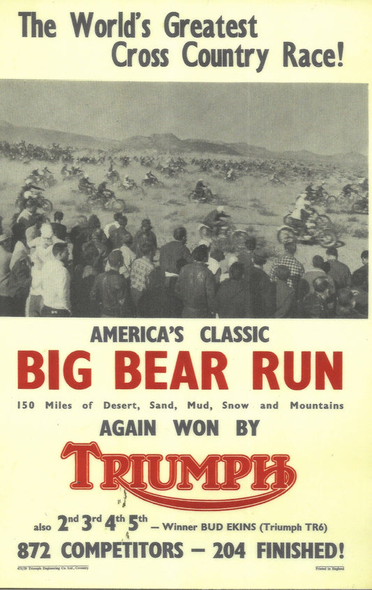 Aufkleber - Triumph - Big Bear Run