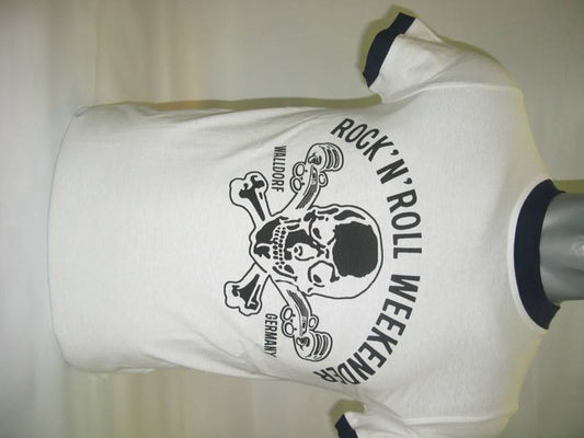 Ringer-Shirt - Walldorf Weekender Skull, Weiß