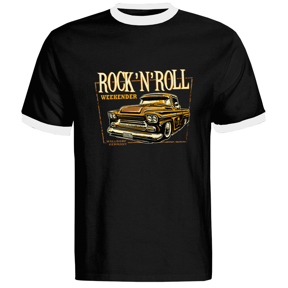 Ringer-Shirt - Walldorf Weekender 2014, Schwarz