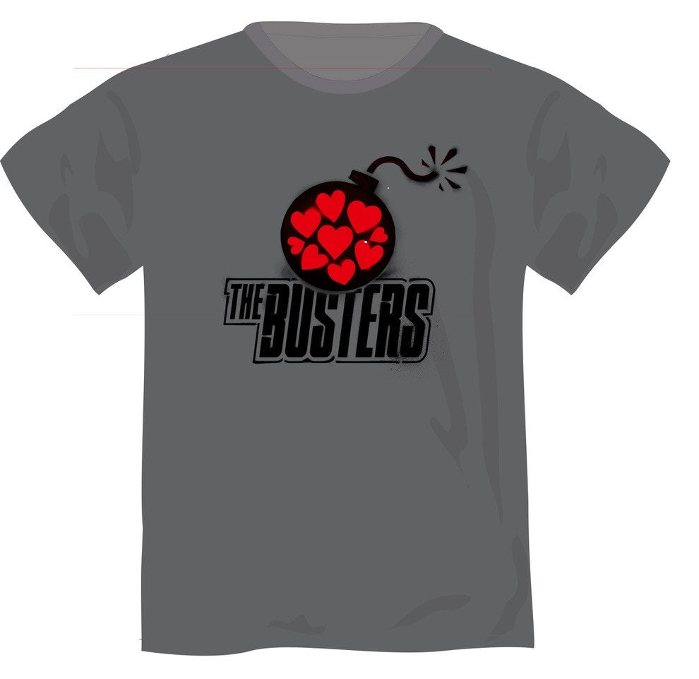 T-Shirt - Busters - Love Bombs - Light Graphite