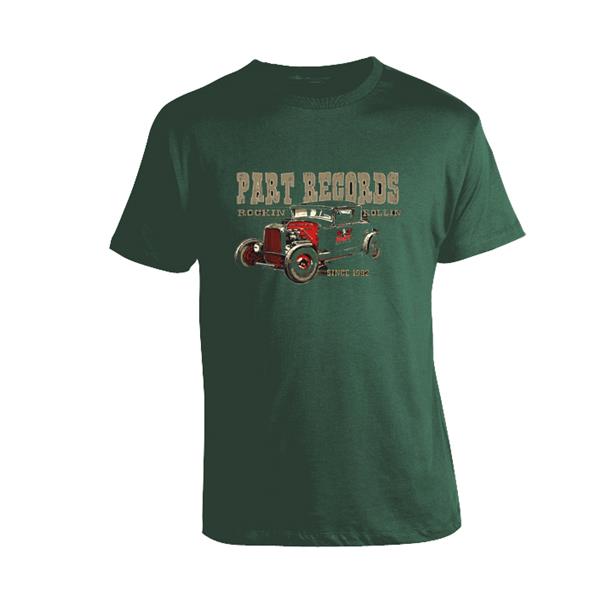 T-Shirt - Part Records Hot Rod, Lightgreen