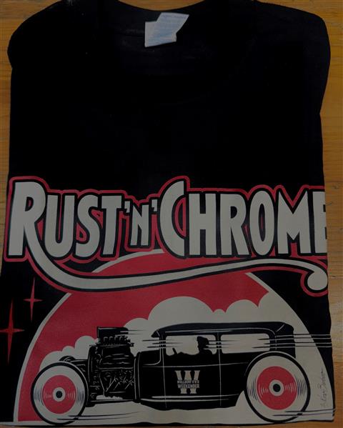 T-Shirt - Rust'n'Chrome, Schwarz
